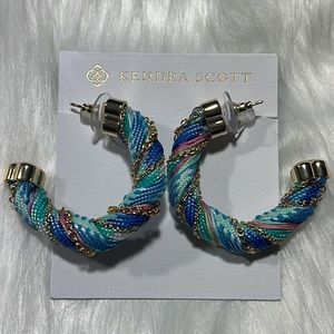 NWT Kendra Scott Masie Corded Hoop Earrings